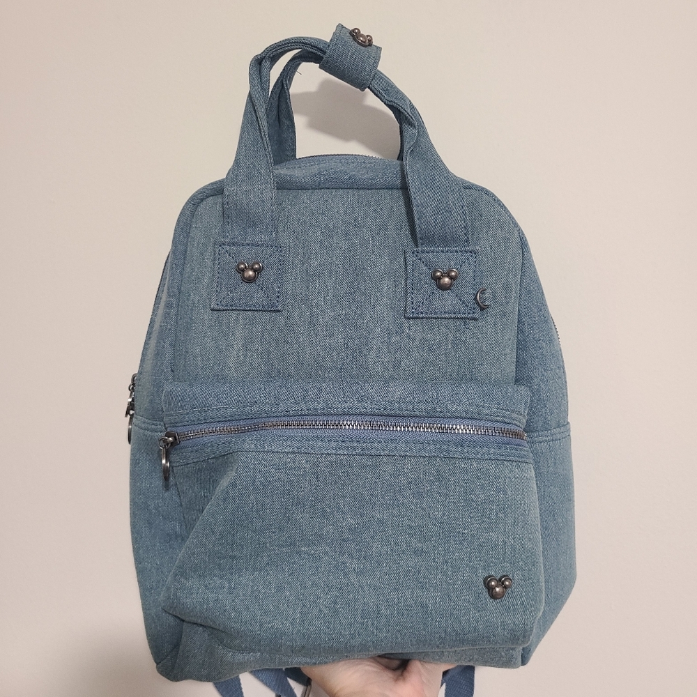 Mickey Mouse Icon Flair Denim Backpack